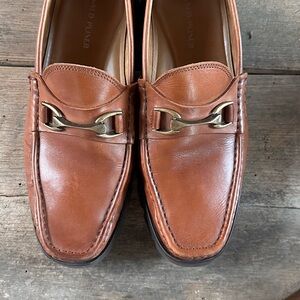 Donald J. Pliner Men's Tan Leather Loafers